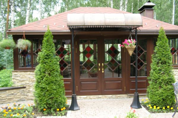 беседка из лиственницы